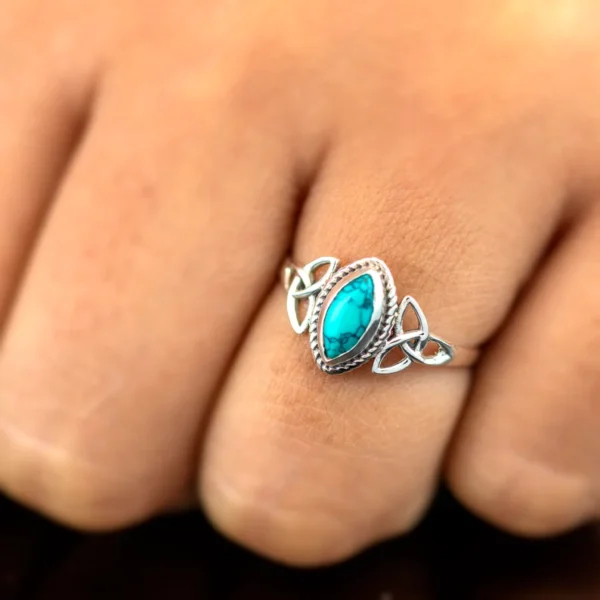 Marquise Turquoise Ring - Image 3