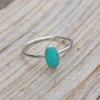 Sterling Silver Oval Turquoise Ring - Image 3