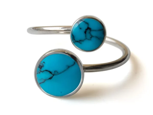 Silver Ring 925 with Turquoise Stone - Image 2