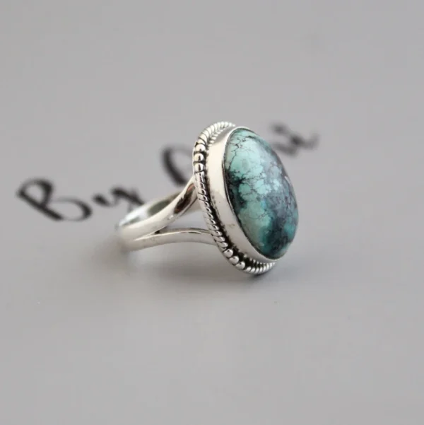 Boho Turquoise Ring - Image 3