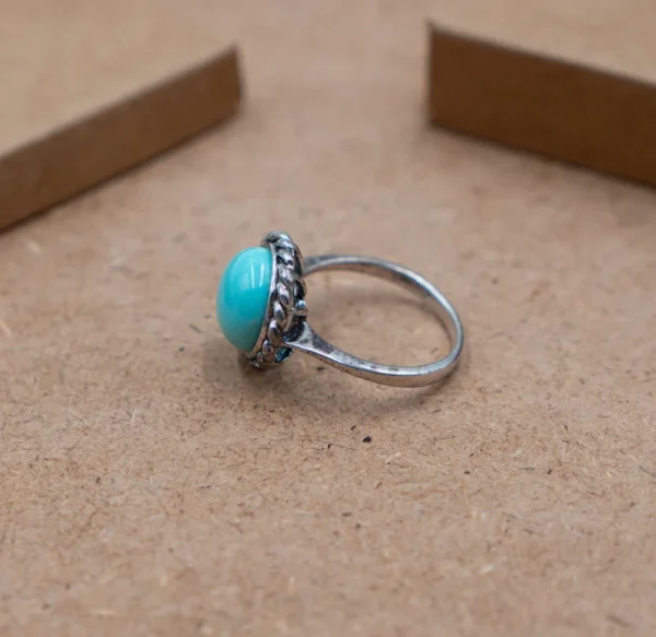 Authentic Boho-Themed Turquoise Ring - Image 2