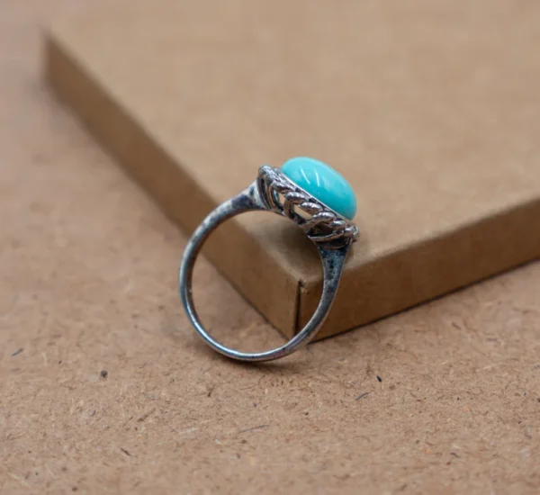 Authentic Boho-Themed Turquoise Ring - Image 4