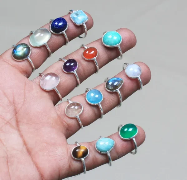 Assorted Crystal Rings - Image 3