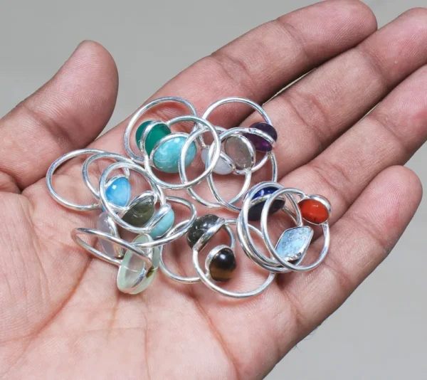 Assorted Crystal Rings - Image 4