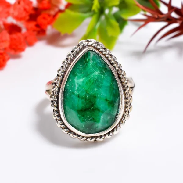 Raw Emerald Ring - Image 2