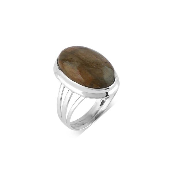 Natural Blue Labradorite Ring - Image 5