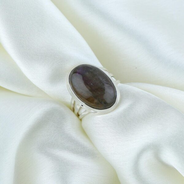 Natural Blue Labradorite Ring