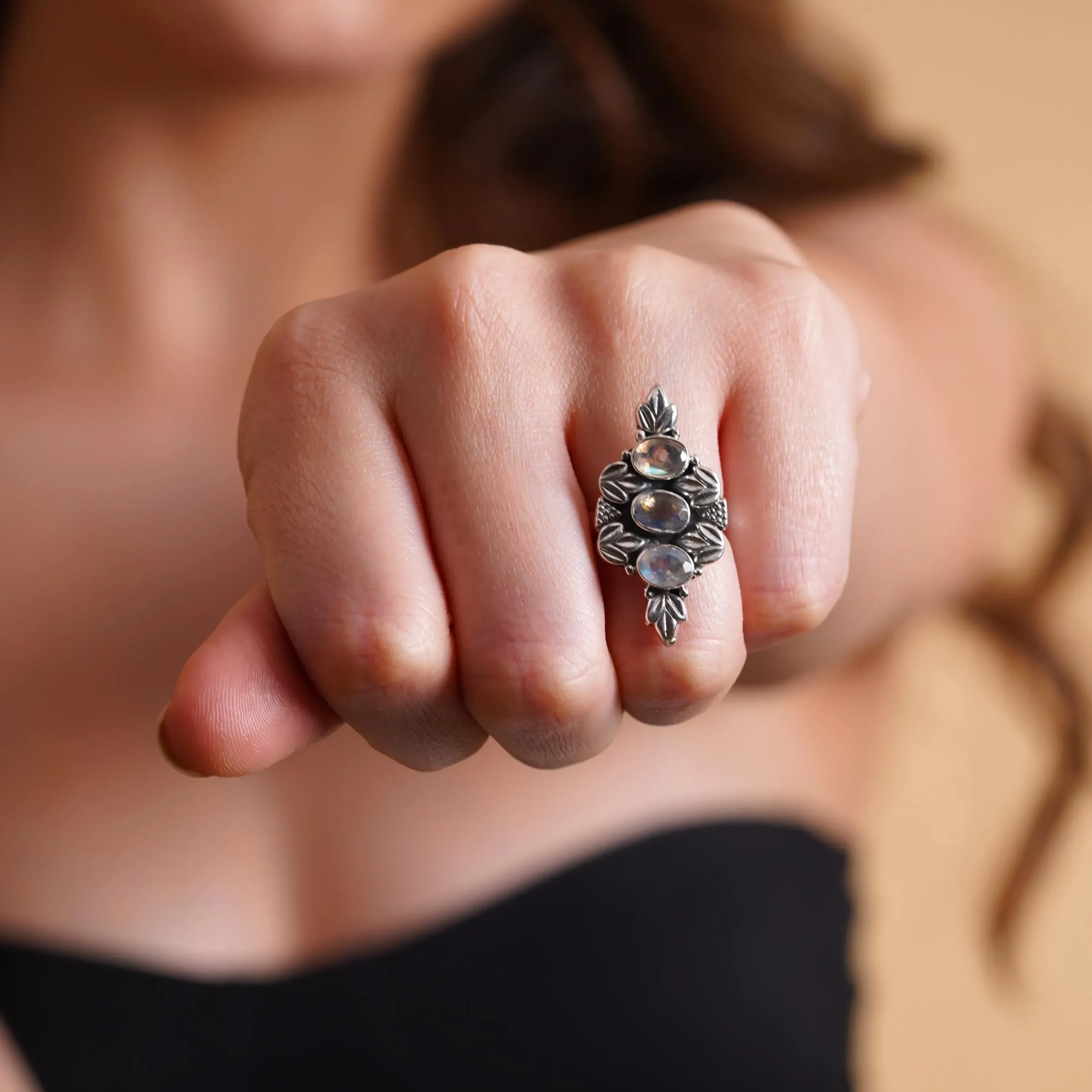 Handmade Amethyst Gemstone Ring